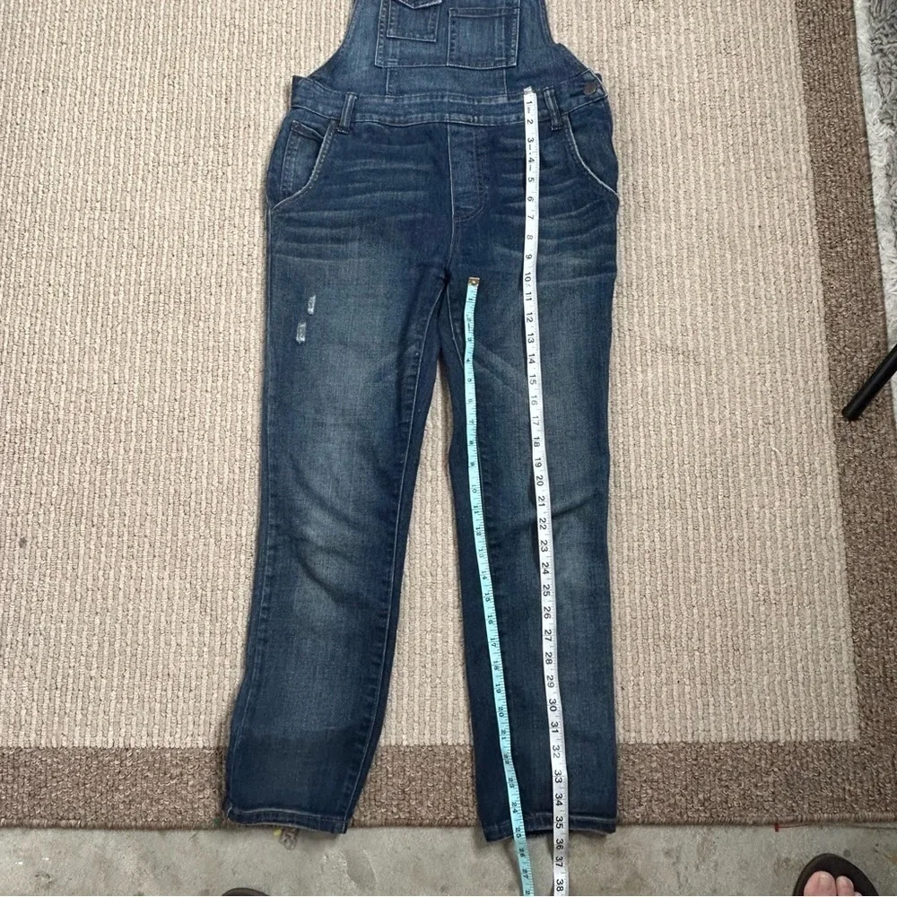 Free People Women's Sz 26 Distressed Backless Denim Overalls